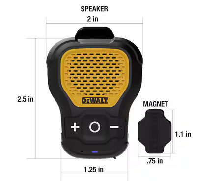 Dewalt 190 1148 DW2 Wearable Speaker - Gallery 4