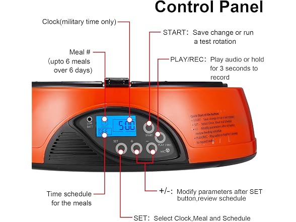 Qpets Programmable Auto Pet Feeder