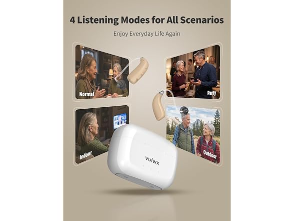VUIWX OTC Hearing Aids Rechargeable