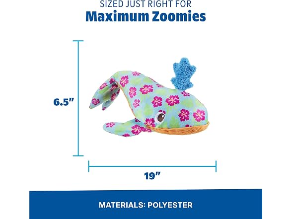 BarkBox Hawaiian Humpbark Whale Dog Toy - Gallery 2