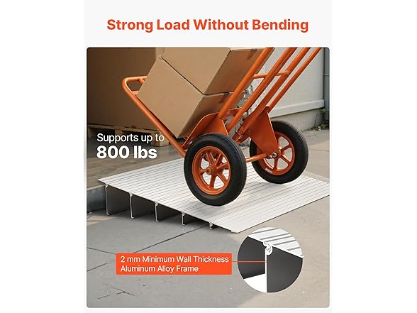 VEVOR Door Threshold Ramp, 5" Rise