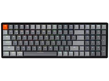 $54.99, Was $109.99, 50% Off! Keychron K4 RGB Hot Swappable Mechanical Keyboard dealfomo