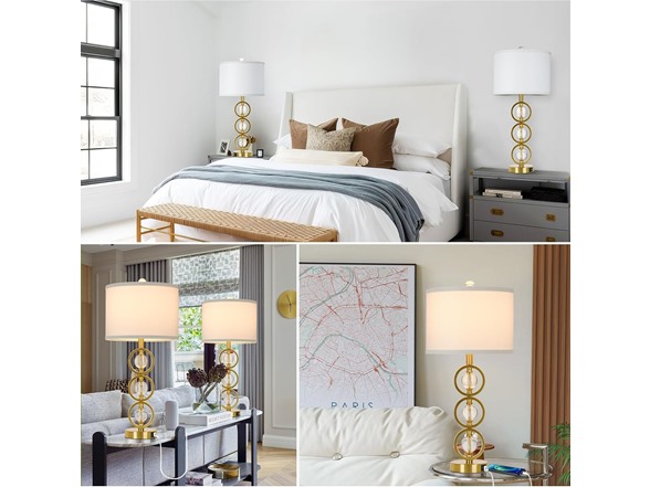 VerRon Set of 2 Modern Table Lamps