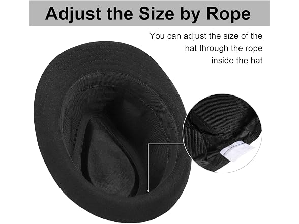 Simplicity Men (OS) Lightweight Fedora Trilby Hat