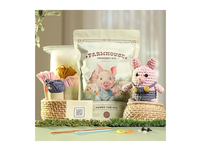 Hearth & Harbor Amigurumi Crochet Kit for Beginners Adul