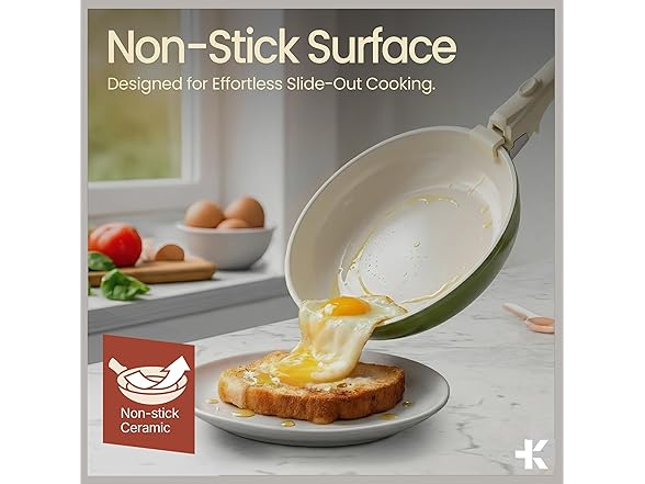 Pots and Pans Set Non Stick Ceramic-Granite – 14-Piece