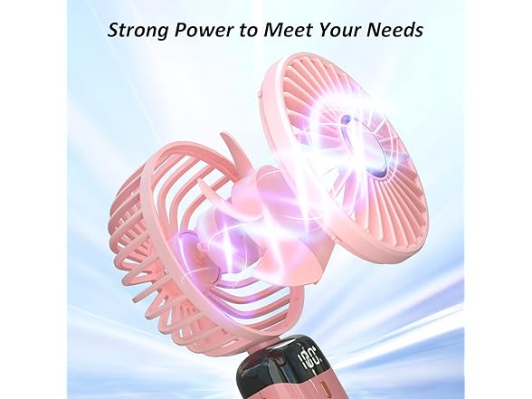 Pluralla Pink Personal Rechargable Fan