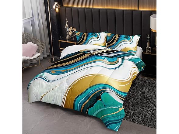 OUIXOTIC Marble Comforter Set