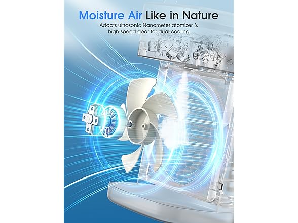 VOSAF BK20PLUS Vosaf Portable Air Conditioners Fan, 3 Speeds