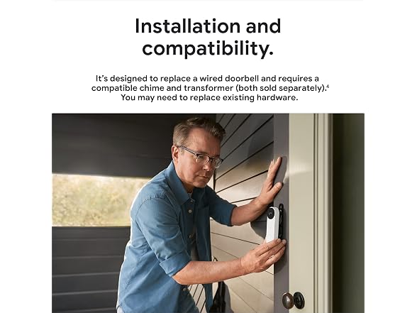 Google Nest Google Nest Doorbell (Wired, 2nd Gen) Snow