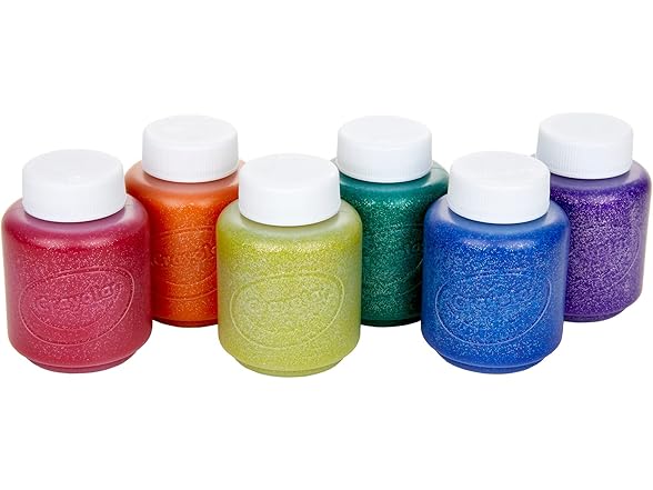 Crayola Washable Glitter Paint 6 Count