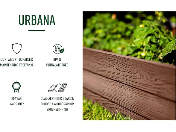 Vita Urbana 16x39x18 Parklette Planter