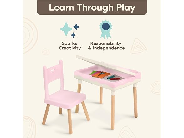 B. toys Kids Desk & Chair Set