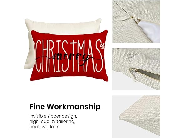 ARGOOFG Christmas Pillow Covers - 12x2