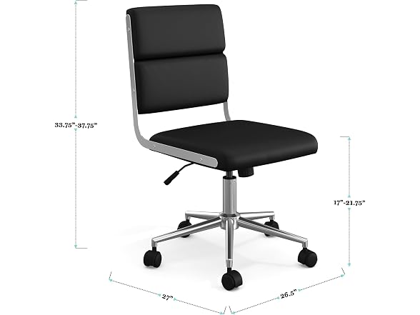 Martha Stewart Lulu Swivel Chair with Height Adjustable Seat