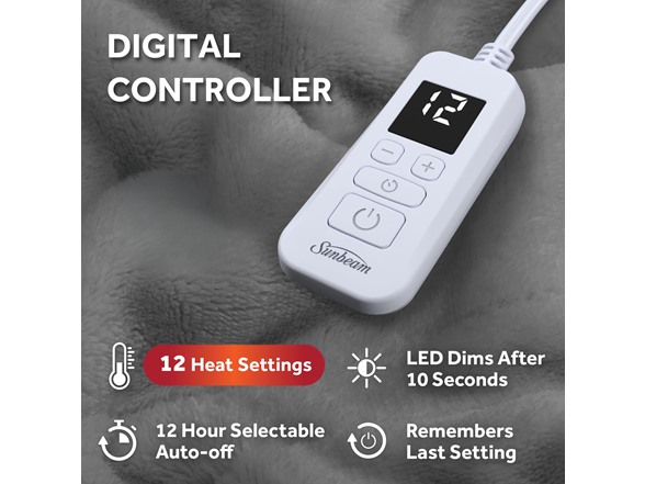 Sunbeam Royal Posh Night Fog Heated Blanket