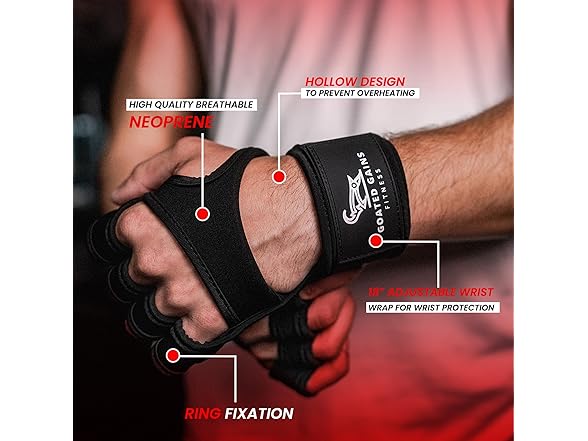 Goated Gains Weight Lifting Gloves (M)