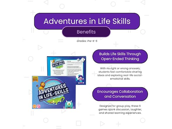 Didax Adventures in Life Skills Games for Kids
