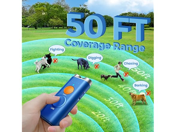 Dog Bark Deterrent Device, 3-in-1 Ultrasonic