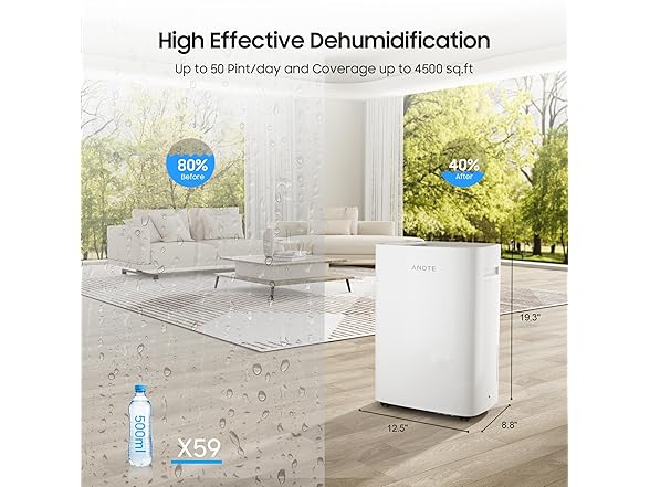 ANDTE 4500 Sq.Ft dehumidifier