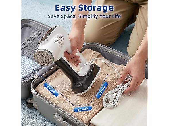 YEJOUMO 3500Pa Vacuum Steamer for Clothes