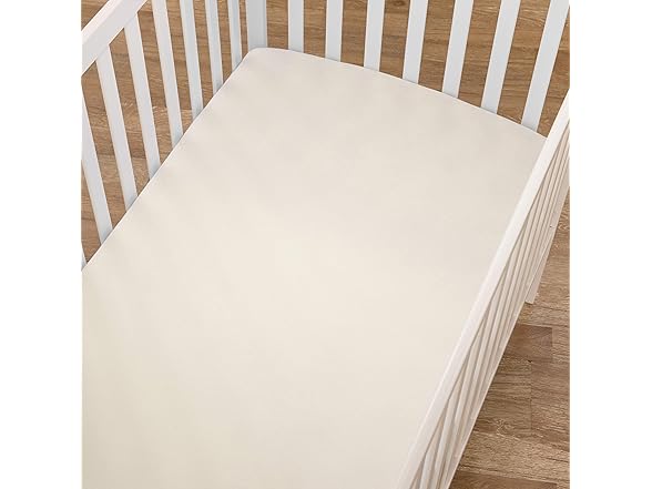 American Baby Company Crib Sheet, Cream