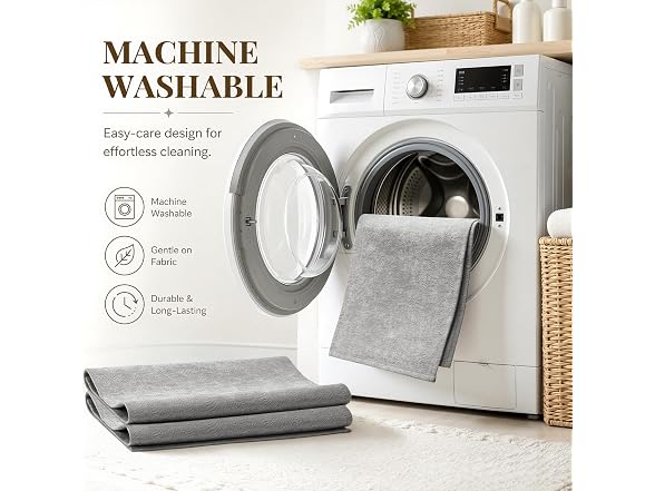 UKISS 2PCS Grey Large Bath Mats