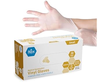 $3.49, Was $7.07, 50% Off! MedPride Powder-Free Vinyl Exam Gloves, Small dealfomo