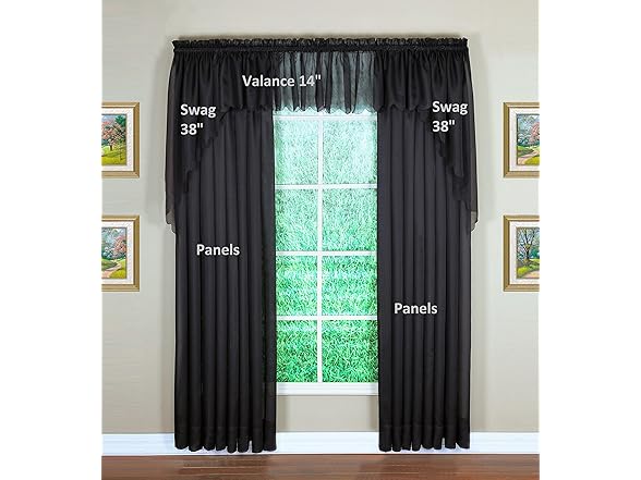 Today's Curtain Emelia Original Voile Swag Pair