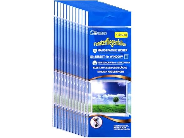 Garsum Window Fly Traps, 48-Pack
