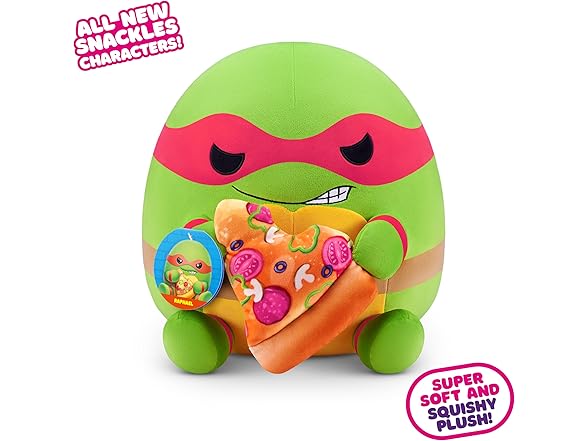 Snackles Ninja Turtles Raphael 14" Plush