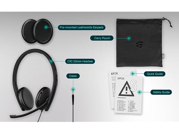 EPOS C10 3.5mm Headset with Microphone