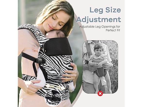 Safotad Baby Carrier with Lumbar Support