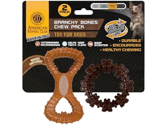 American Kennel Club 2 Pack Training Tug and Ring