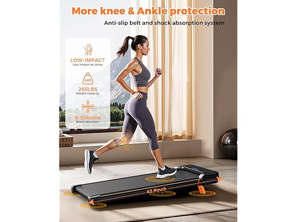 AIRHOT 3in1 Walking Pad - 2.5HP Walking Pad Treadmill with 6% Incline, LED Display, Remote Control, Portable Treadmill for Home Office, Support Jogging/Running/Climbing (Open Box)