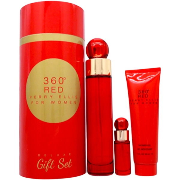 Perry Ellis 360 Red 3pc EDP Set Women - Gallery 2