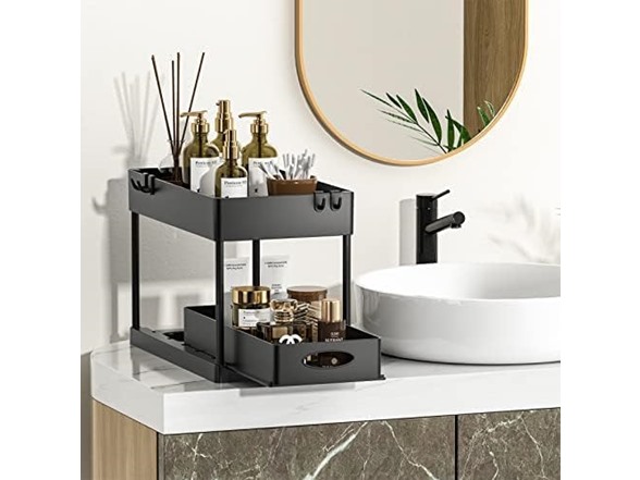 PUILUO Undersink Organizer (Matte Black)