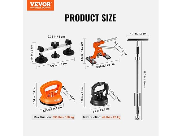 VEVOR 107 PCS Dent Removal Kit