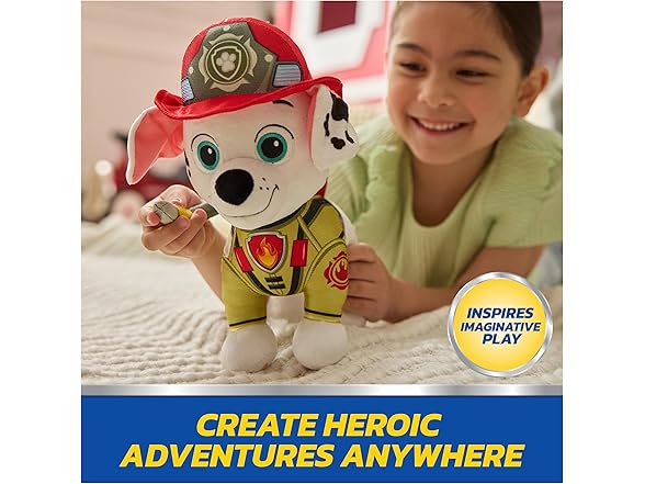 Paw Patrol: Fire Rescue Marshall, Plush Toy