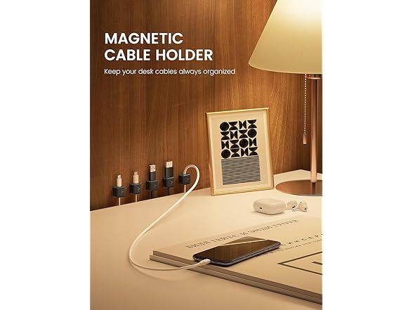 Magnetic Cable Clips 8pk