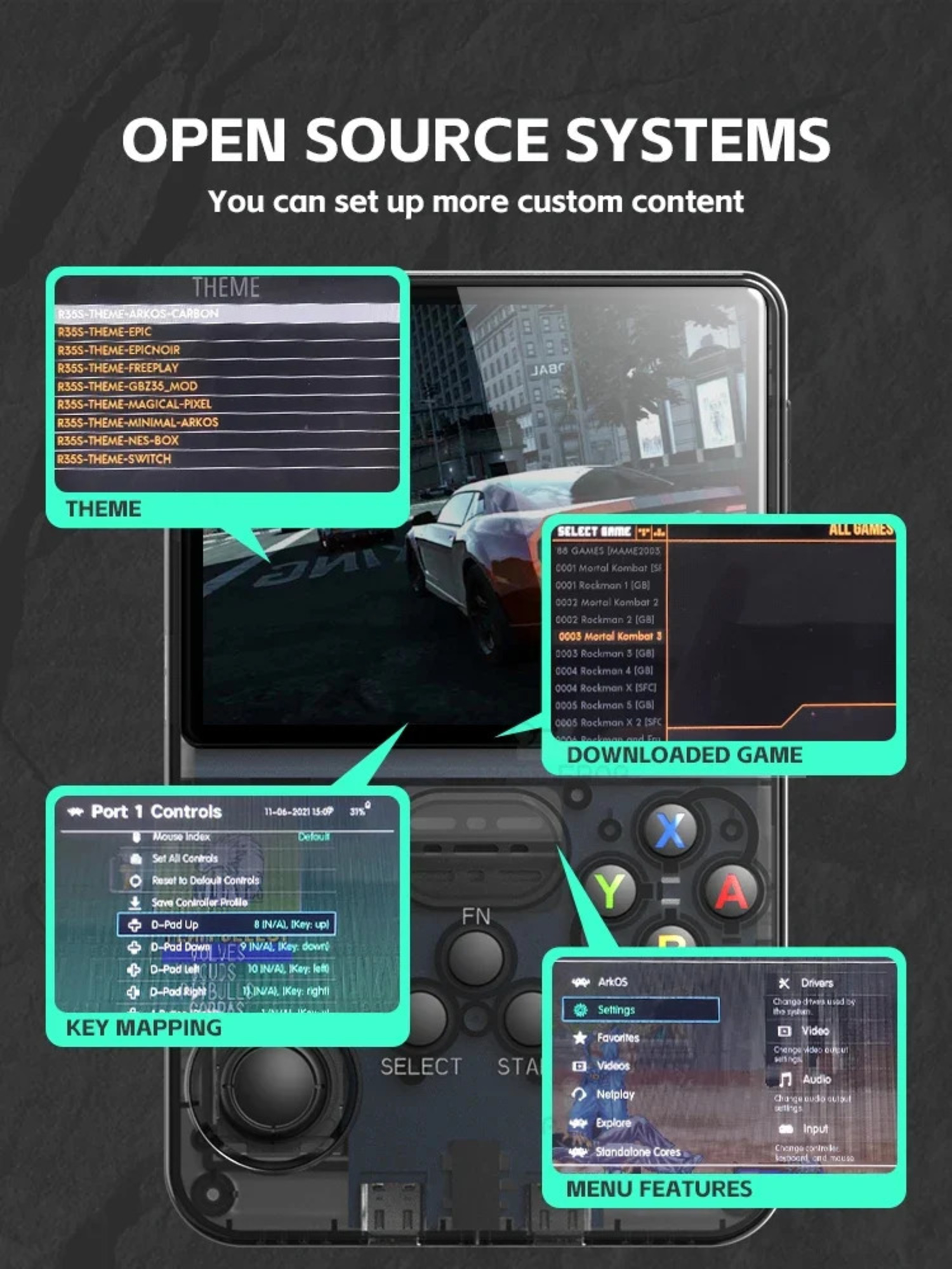 RetroRush Retro Handheld Gaming Console - Gallery 22