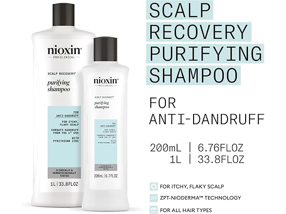 Nioxin Scalp Recovery Purifying Shampoo, 6.7 oz