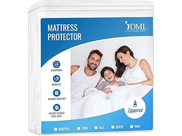 DMI Mattress Cover Plastic Zippered Full