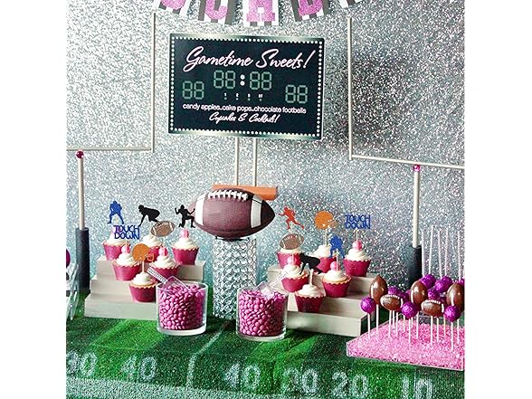 Gyufise 28Pcs Rugby Ball Player Toppers