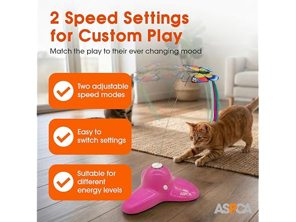 ASPCA Interactive Butterfly Cat Toy, Automatic Cat Toy