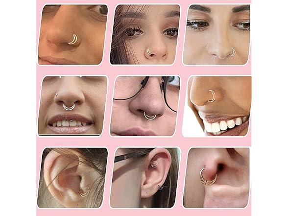 Bosteda Nose Rings Hoops For Women