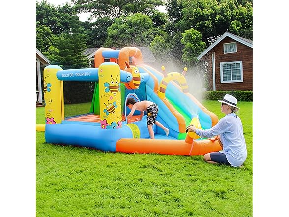 Bee Bounce House Water Slide
