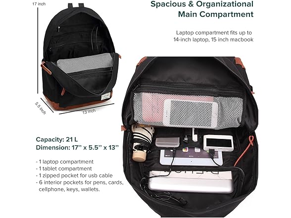 UNIWALK USB Charging Laptop Backpack