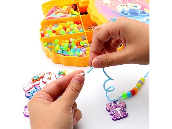 Tara Toys Disney Stitch Glow in The Dark Jewelry Activity Set