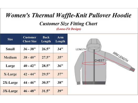 5Pk Women's Waffle-Knit Pullover Hoodie